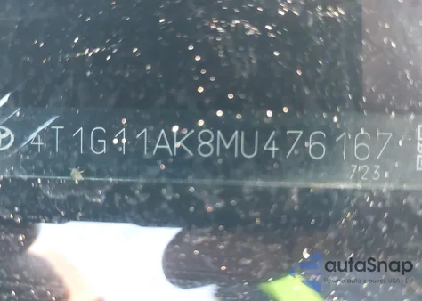 2021 Toyota Camry Se from USA, damaged, VIN 4T1G11AK8MU476167